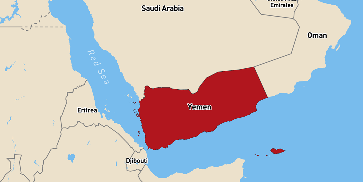 Yemen's location 